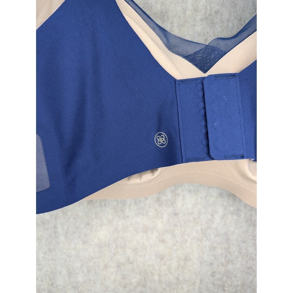 HONEYLOVE Sculpting Support Bra Navy Blue Mesh Inset Wirefree Size 1X - Picture 3 of 6